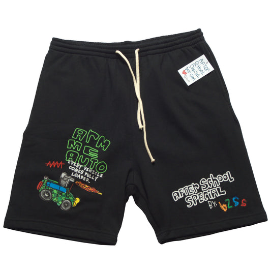 AfterSchoolSpecial - Arm Me Auto - Shorts - Front - Black - B2SS - Neds Melrose
