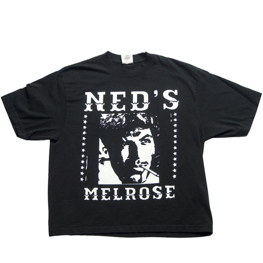 Neds Melrose - Ned's OG - T-shirt - Black - Front - Drop Shoulder - Streetwear
