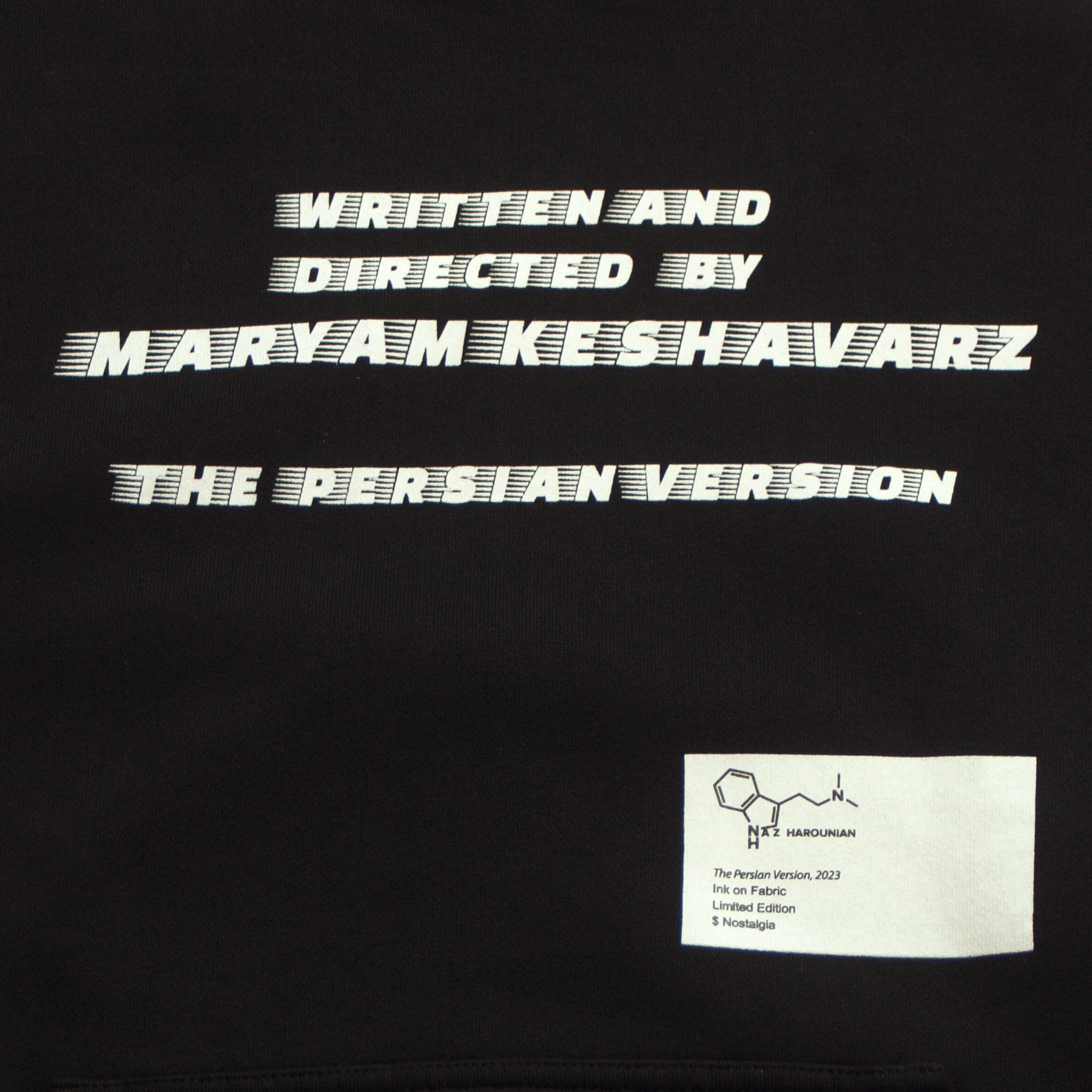 The Persian Version - Writer Director Maryam Keshavarz - Hoodie - Black - Front - Neds Melrose