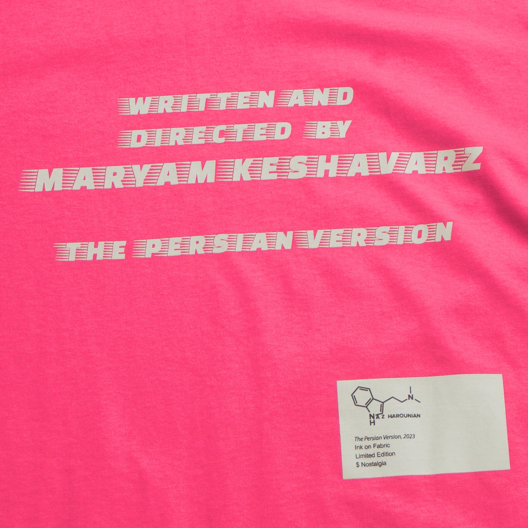 The Persian Version - Writer Director Maryam Keshavarz - T-Shirt - Pink - Front - Neds Melrose
